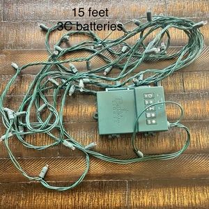 3 15FT Sets Of Bethlehem Warm White Light Strands